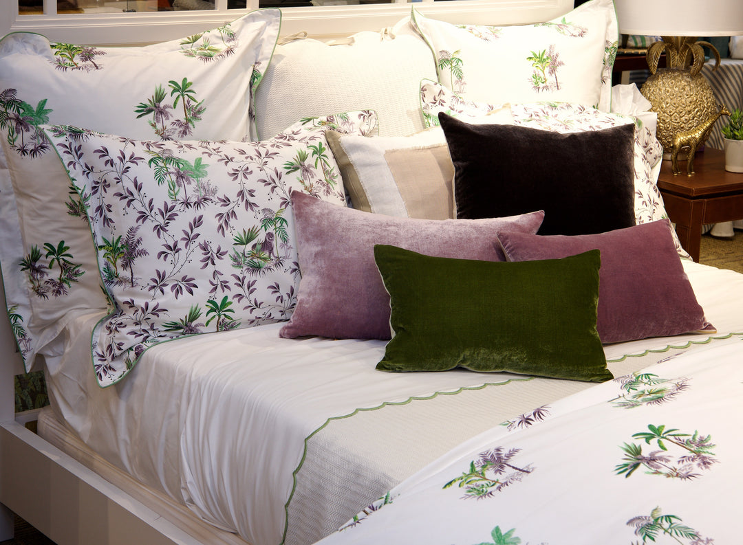 Susan Hall Combines Exotic Prints and Soft Fabrics For Bed Design