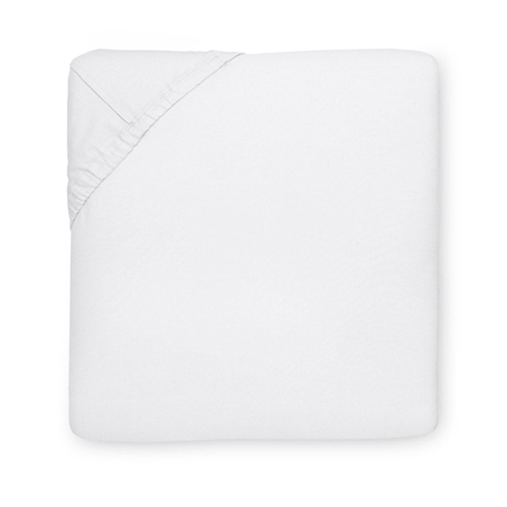 Giza Percale Fitted Sheet. White
